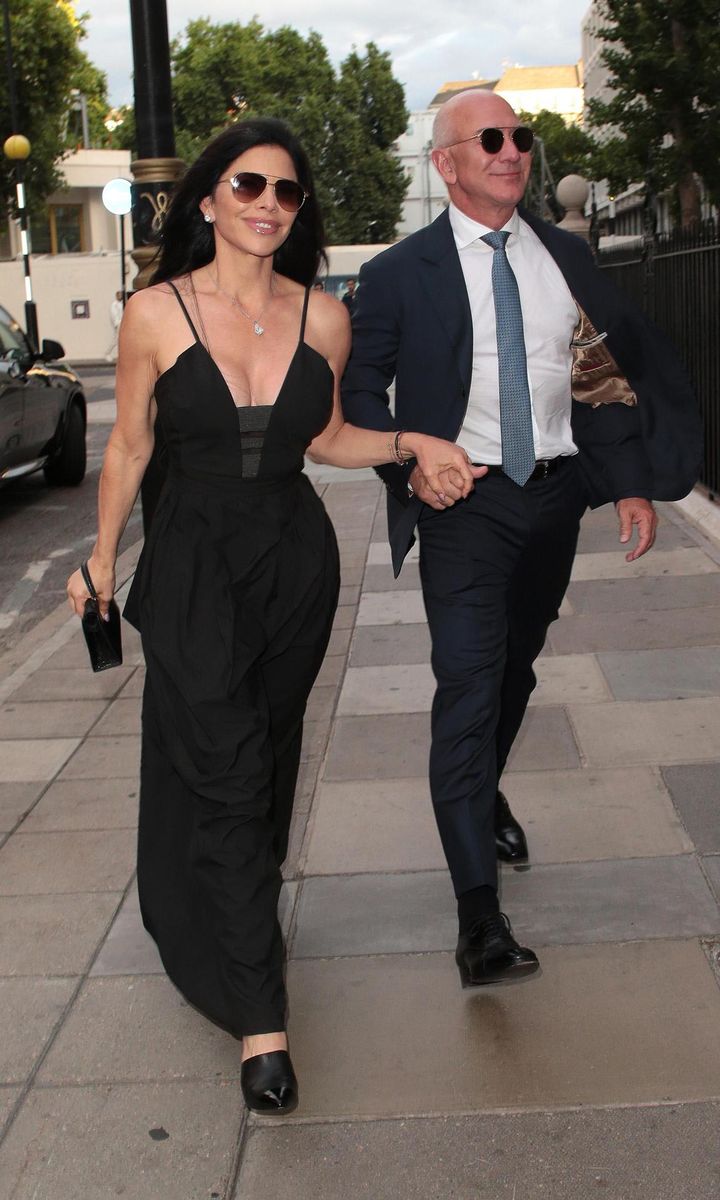 Jeff Bezos was seen out with Lauren Sanchez after his tour of Buckingham Palace