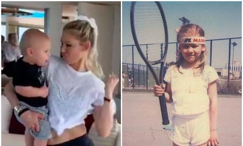 Enrique Iglesias and Anna Kournikova childhood pictures