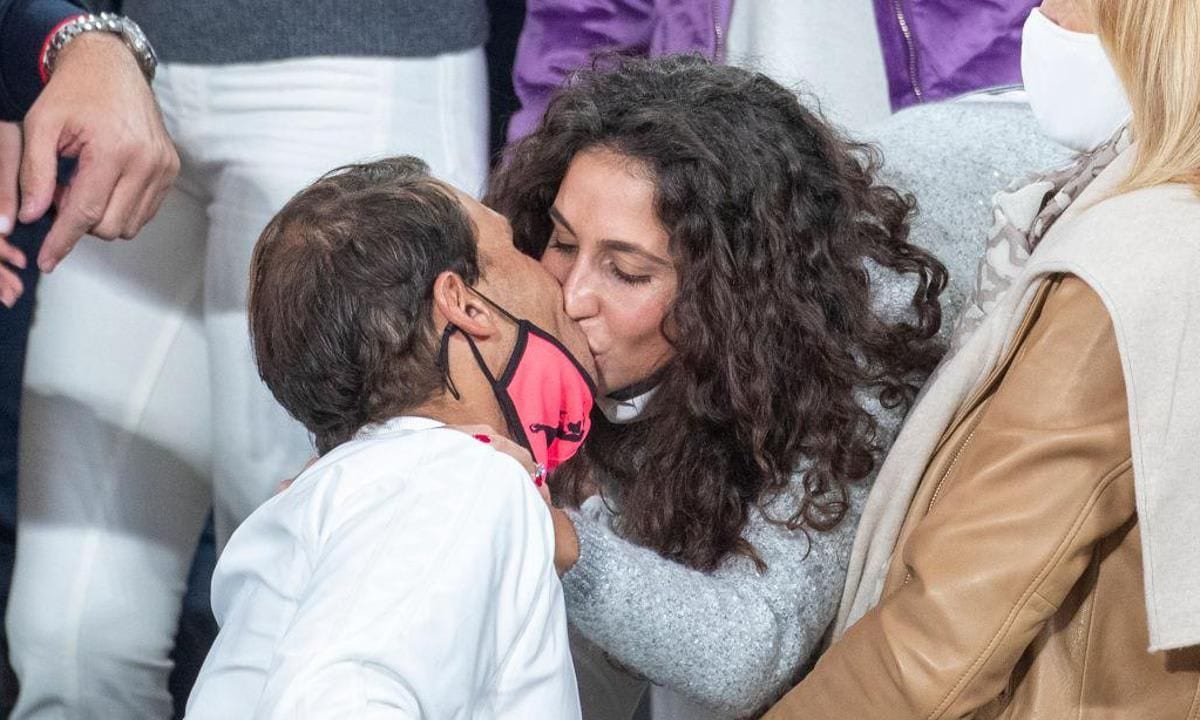 Rafael Nadal and his wife, Mery Perelló