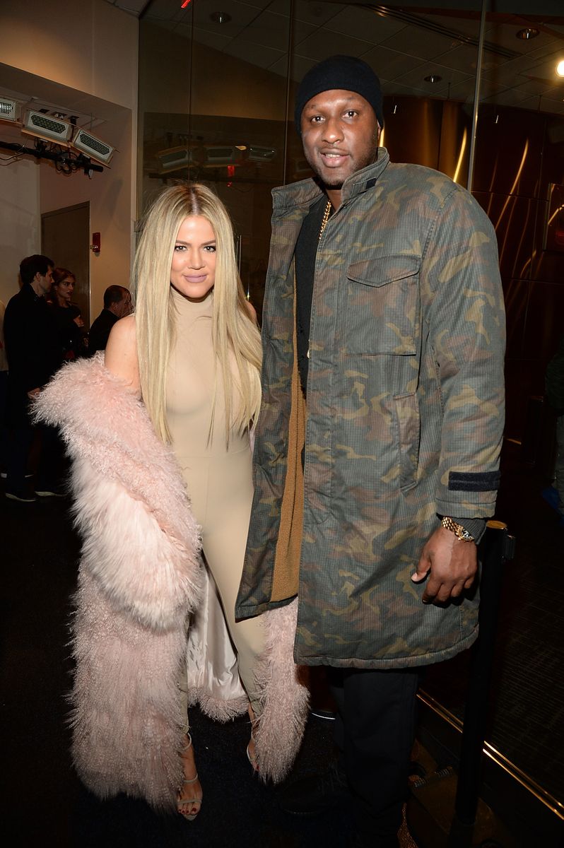 NEW YORK, NY - FEBRUARY 11:  Khloe Kardashian and Lamar Odom attend Kanye West Yeezy Season 3 at Madison Square Garden on February 11, 2016 in New York City.  (Photo by Kevin Mazur/Getty Images for Yeezy Season 3)