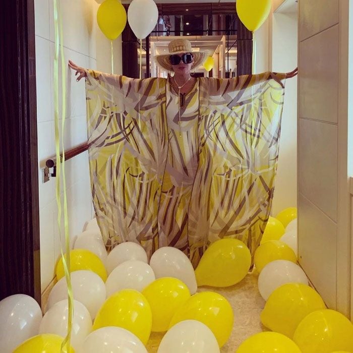 Kris Jenner balloons