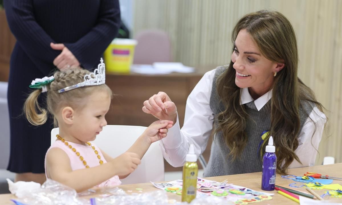 The royal visited the Vsi Razom Community Hub on Oct. 4