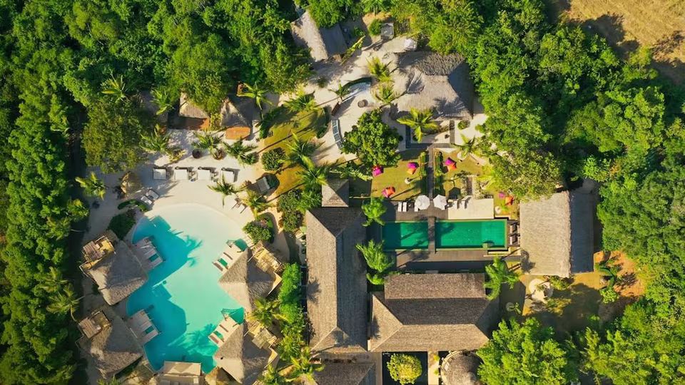 This is an aerial view of Marc Anthony's property in the Dominican Republic
