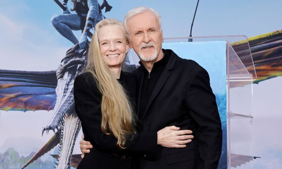 James Cameron And Jon Landau Hand And Footprint In Cement Ceremony At TCL Chinese Theatre