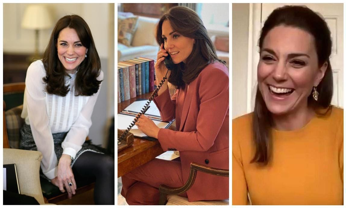 Kate Middleton working from home