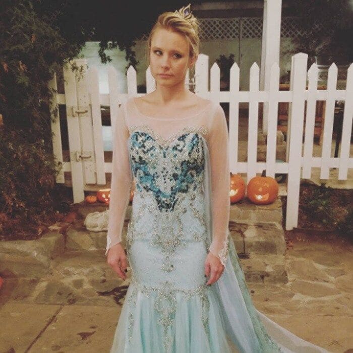 Kristen Bell seemed super stoked to dress up as <i>Frozen</i>'s Elsa for her daughter. The actress who played Anna in the film dressed as the character per her daughter's request. She wrote on Instagram: "When your daughter demands you BOTH be ELSA for Halloween...you GRIN AND FORKING BEAR IT.
#halloween"
Photo: Instagram/@kristenanniebell