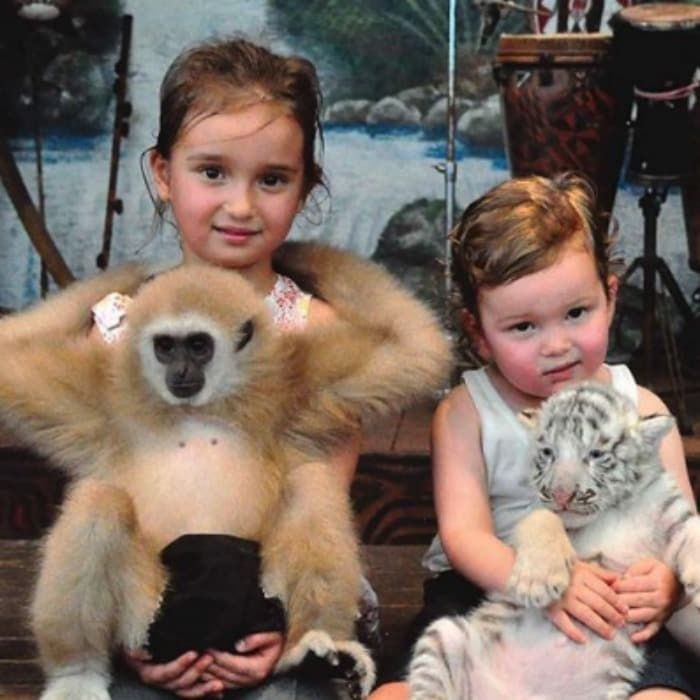 Who needs a puppy when you've got exotic animals? Ivanka shared an adorable throwback snap of Arabella and Joseph posing with a monkey and tiger cub, which she captioned, "When you say no to a dog (for now!!) and your children set their sights on exotic animals instead."
<br>
Photo: Instagram.com/ivankatrump