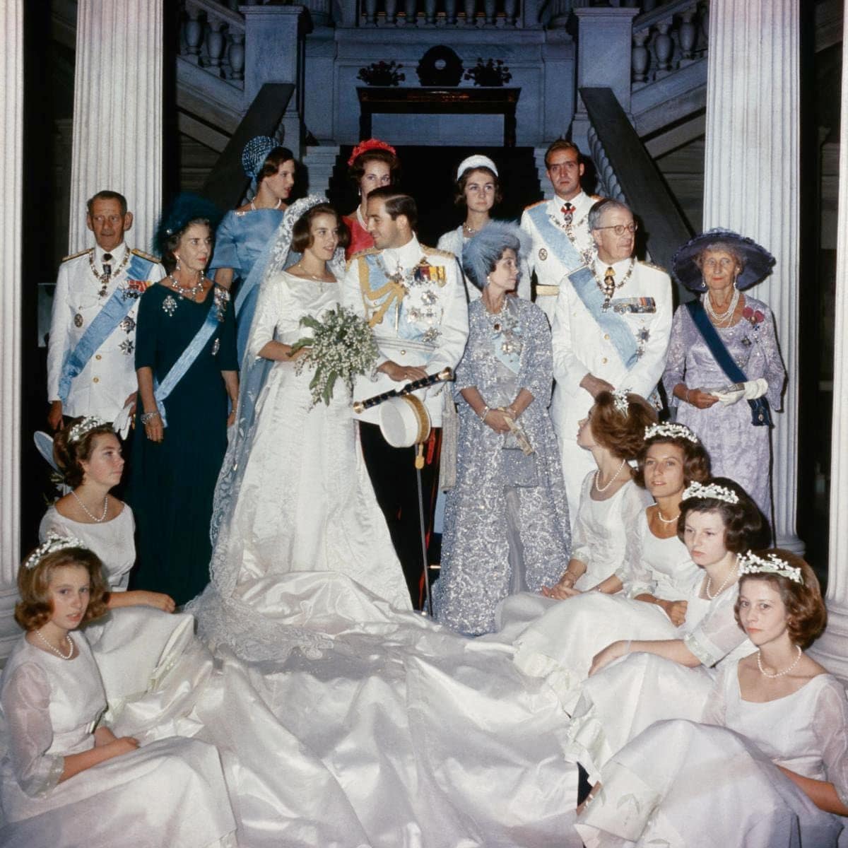 In 1964, the Greek royal married Princess Anne-Marie, the youngest daughter of King Frederick IX of Denmark and Queen Ingrid.