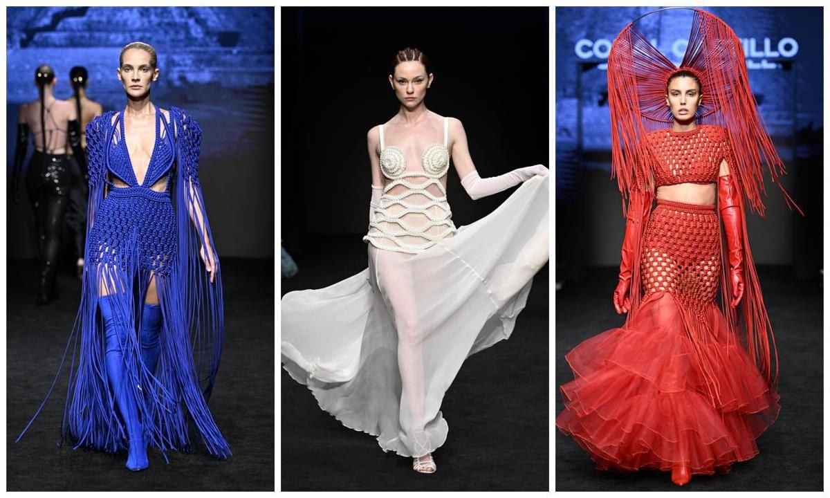 Coral Castillo’s macramé designs stood out during this year’s Los Angeles Fashion Week