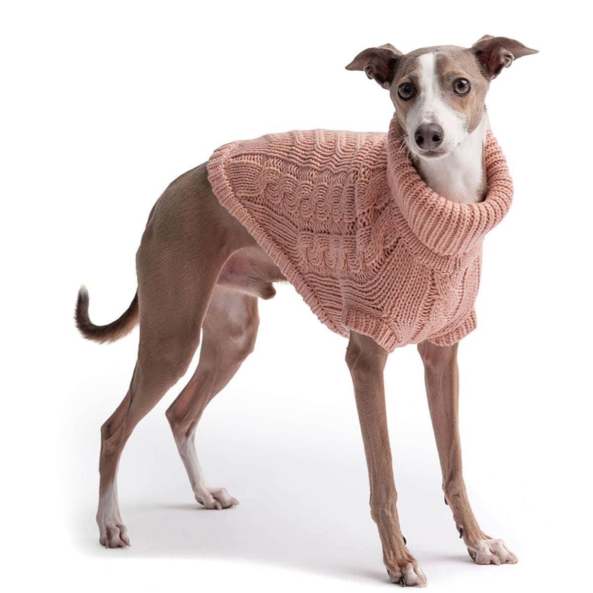 Pink Chalet Knit Pet Sweater