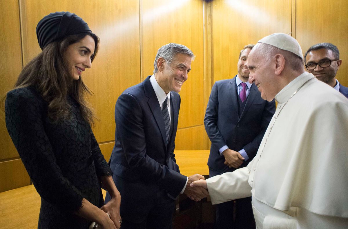 Pope Francis and the celebrities he’s met: Lionel Messi, Lauren Sanchez, Angelina Jolie & more