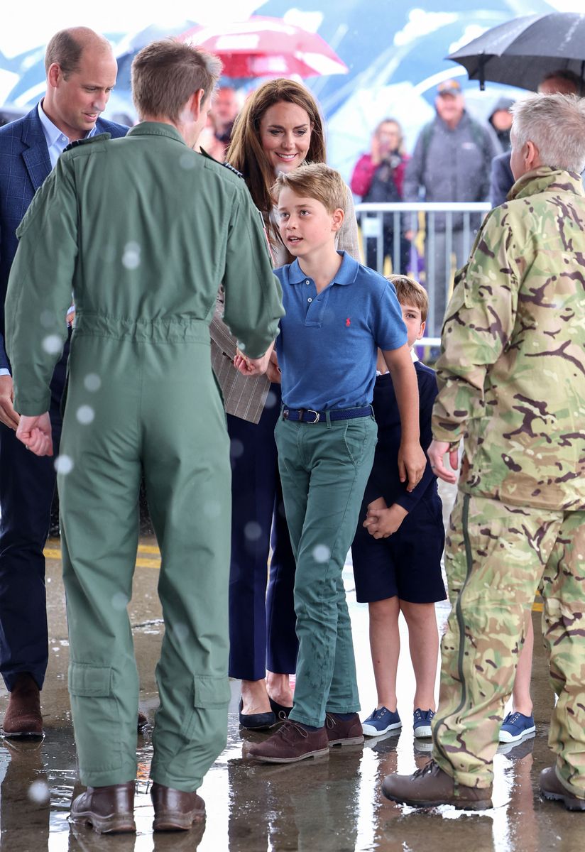 Prince George (pictured at the Air Tattoo at RAF Fairford in 2023) has reportedly enjoyed his first flight at 11 years old