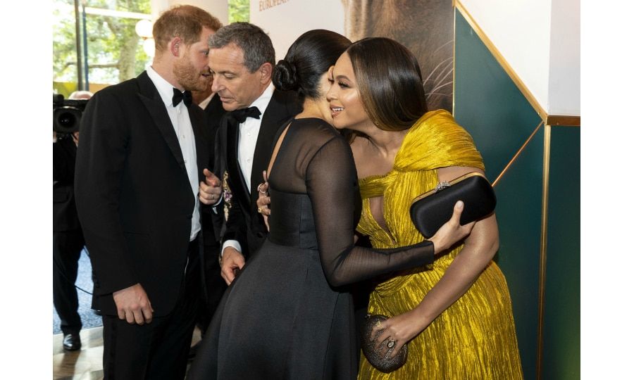 Meghan Markle hugs Beyonce