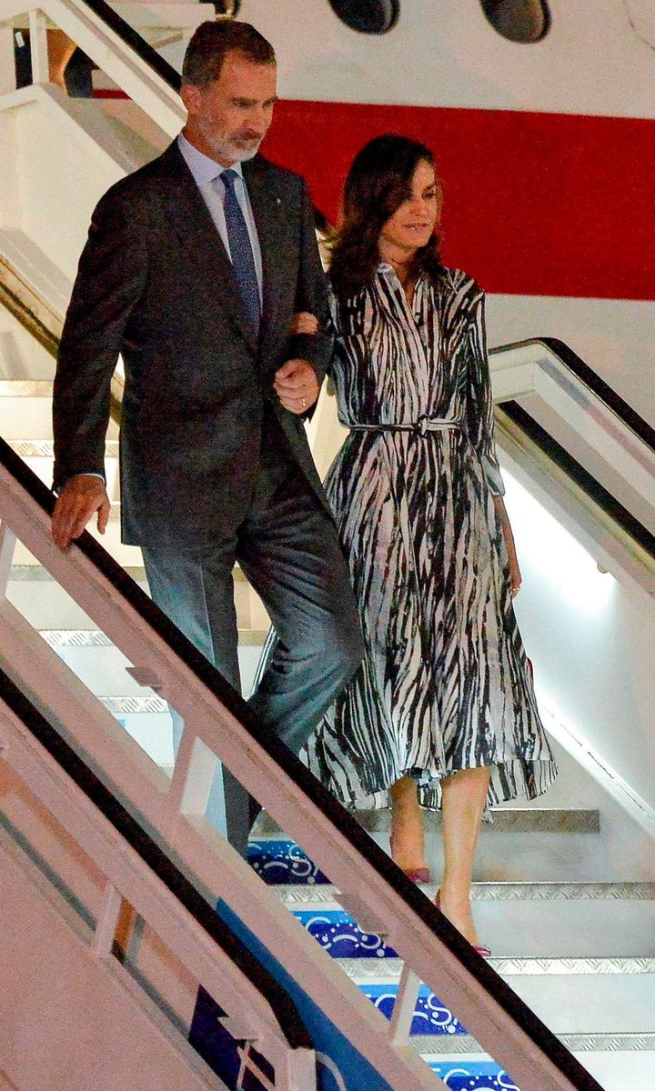 Queen Letizia wears zebra print dress