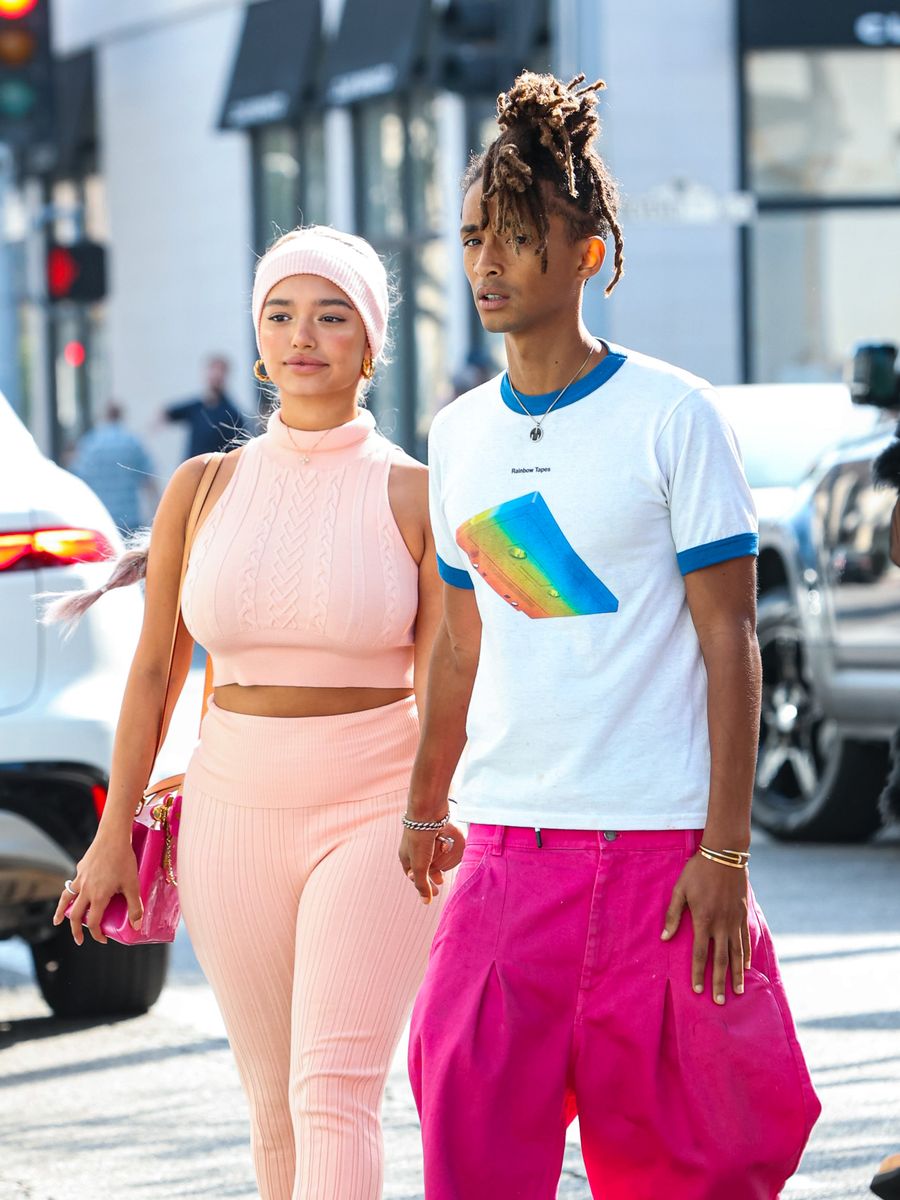 Sab Zada and Jaden Smith are seen on June 19, 2024 in Los Angeles, California