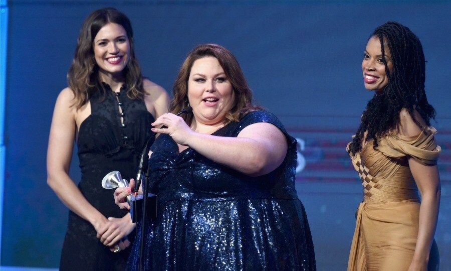 June 6: This is a moment! Mandy Moore, Chrissy Metz and Susan Kelechi Watson accepted an award onstage during the 42nd annual Gracie Awards, hosted by The Alliance for Women in Media in Beverly Hills.
Photo: Charley Gallay/Getty Images for Alliance for Women in Media