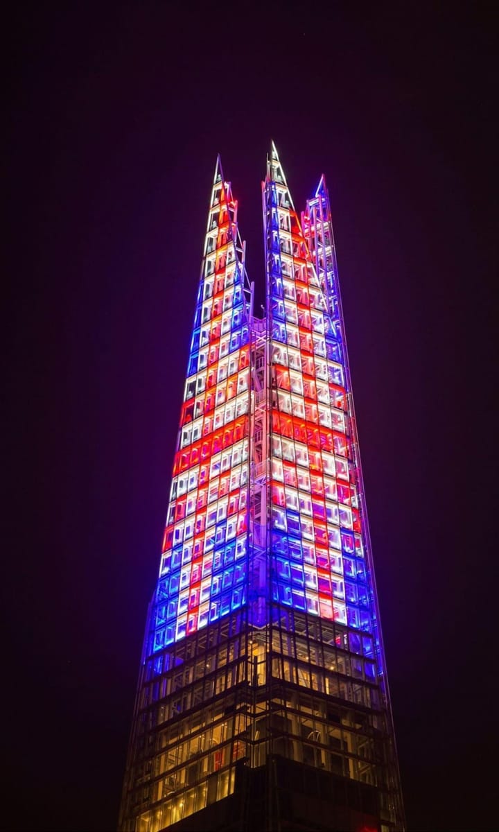 In the evening take a stroll near The Shard to see the building's spire lit up with a special display featuring a Union Flag. "As a beacon for modern London, The Shard will be joining the celebrations taking place across the country and the world. We are delighted to be displaying what will probably be the highest representation of the Union Flag over this historic weekend and shine a light that reflects unity as we come together as a nation to commemorate the occasion," Michael Baker, CEO of Real Estate Management (UK), said in a statement. The display will be turned on at 8:30 p.m. on May 6. It will appear nightly through May 8. During the coronation weekend (May 6-8), Aqua Shard at The Shard will be serving a special coronation brunch during which guests will be serenaded by a string quartet.