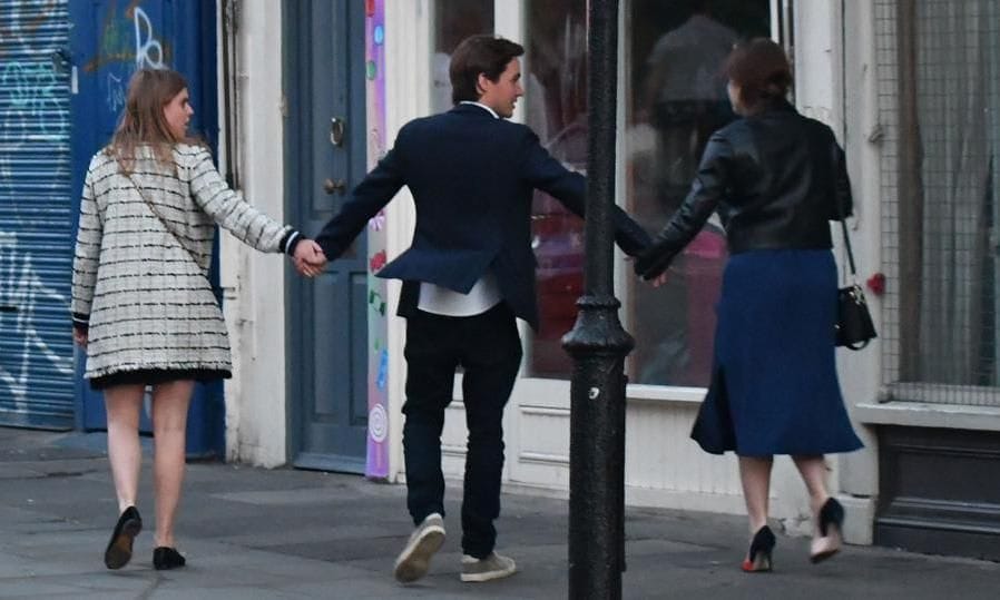 Princess Beatrice, Edoardo Mapelli Mozzi, and Princess Eugenie