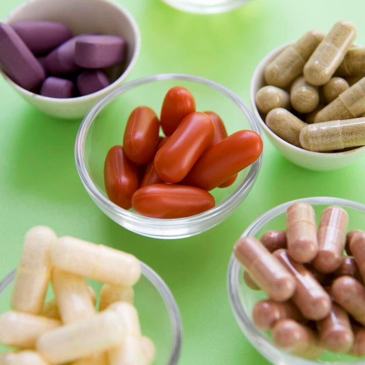 Various Vitamins and Supplements