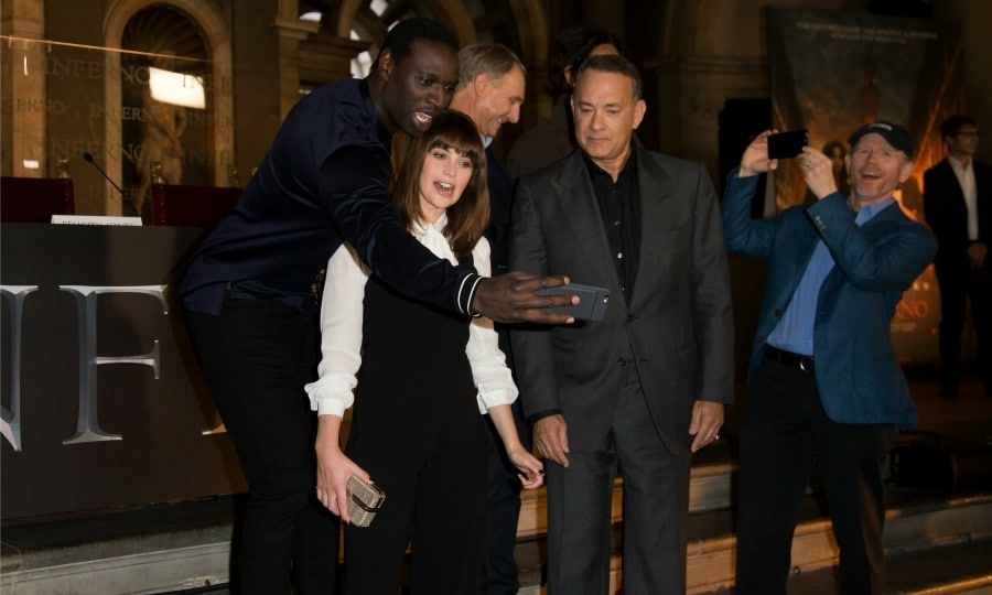 October 6: Photo time! The cast of <i>Inferno</i> Tom Hanks, Felicity Jones, Dab Brown and Ron Howard were all fun (and photo) ready during a photo call in Florence, Italy.
Photo: Paradisi Alessia/ABACA USA / ABACA USA/PA Images