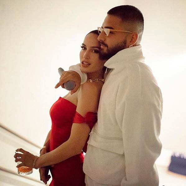 Maluma y Natalia Barulich