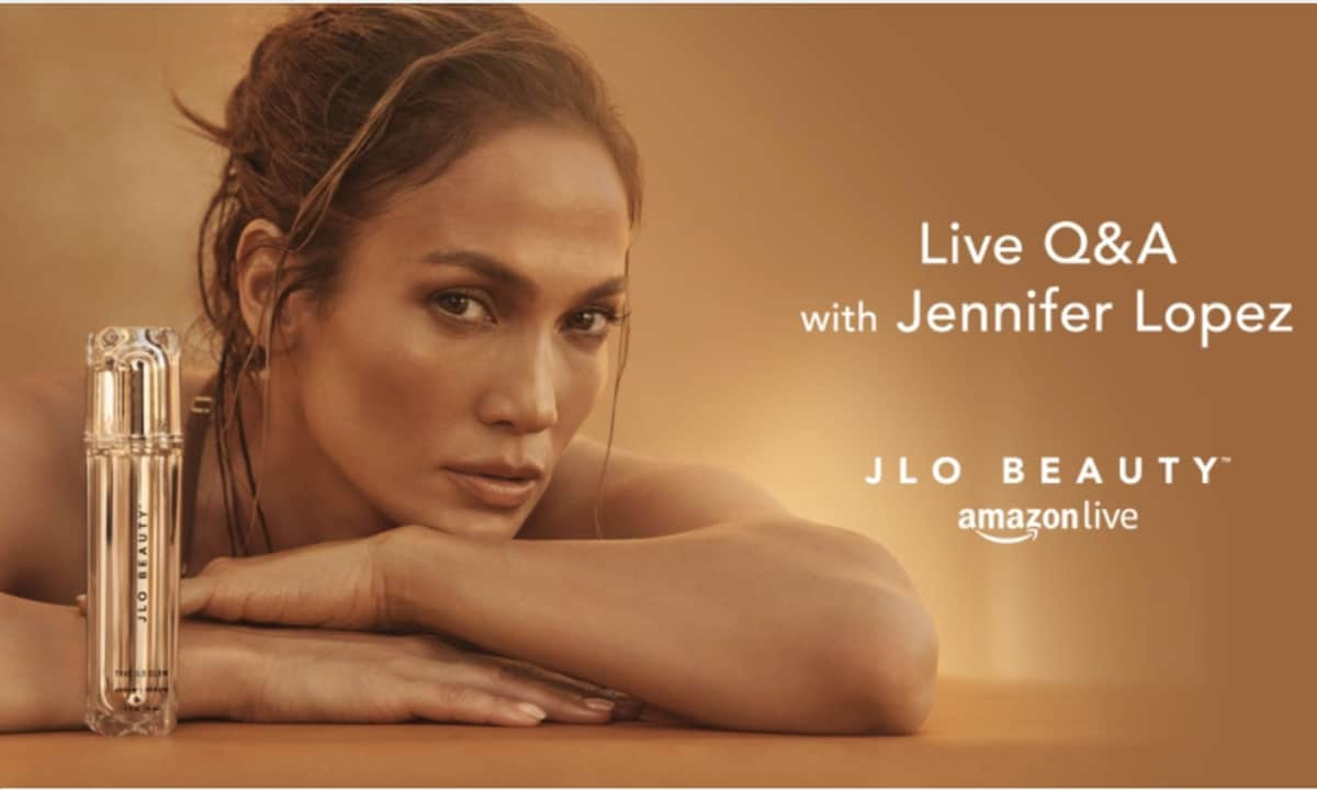 Screenshot from Jennifer Lopez Q&A With Amazon