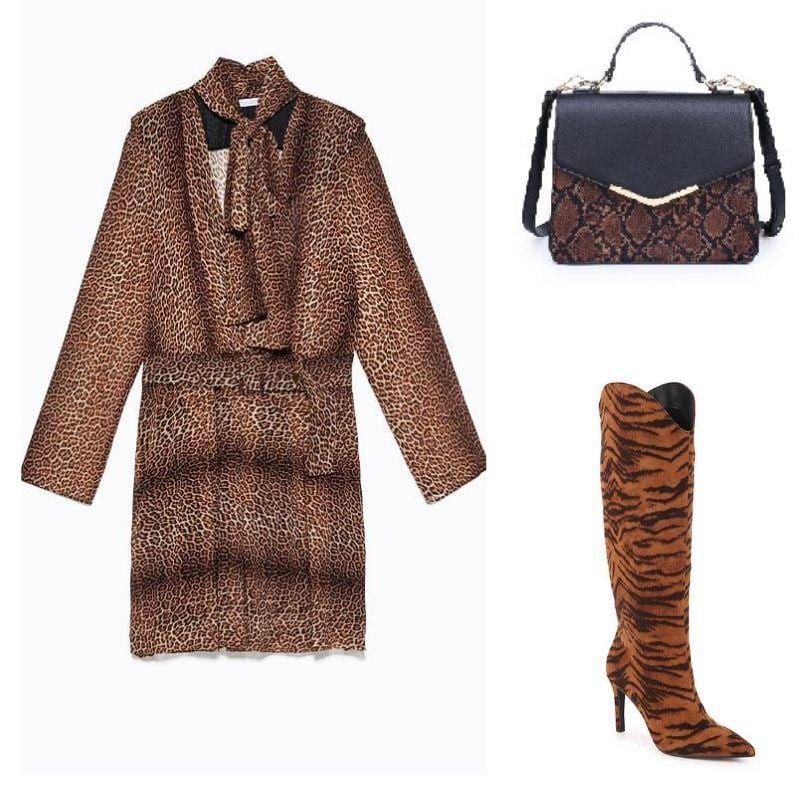 Combine different animal print pieces for a killer look