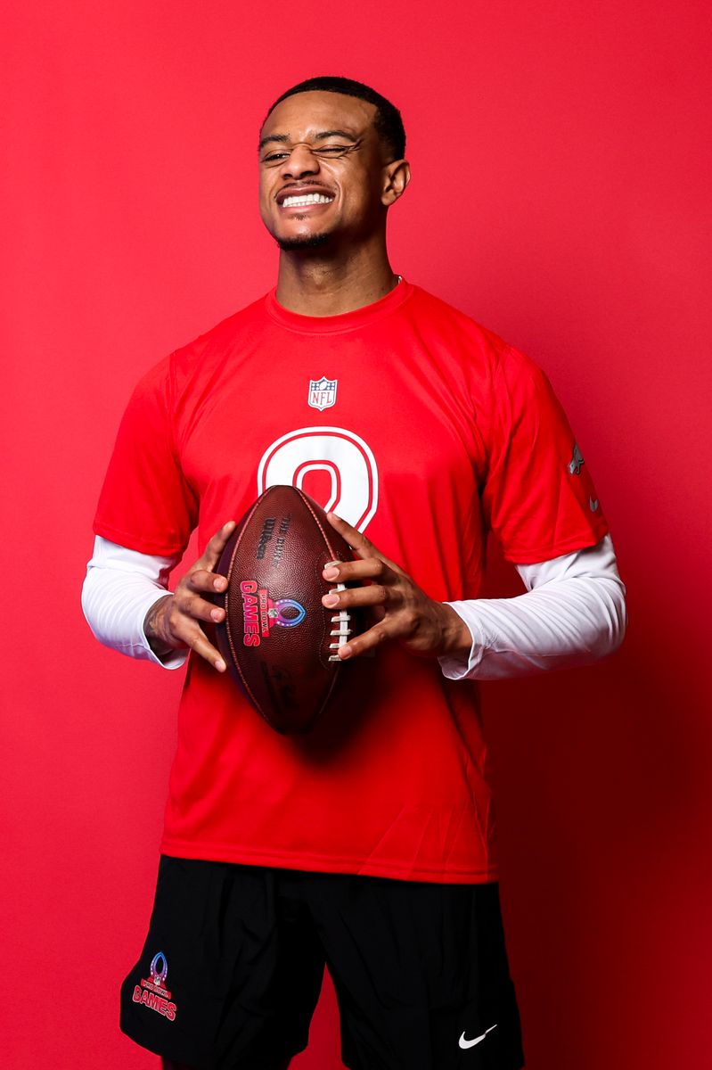 ORLANDO, FLORIDA - JANUARY 31: Patrick Surtain II #2 of the Denver Broncos and AFC poses for a portrait during the NFL Pro Bowl on January 31, 2025 in Orlando, Florida. (Photo by Lauren Leigh Bacho/Getty Images)