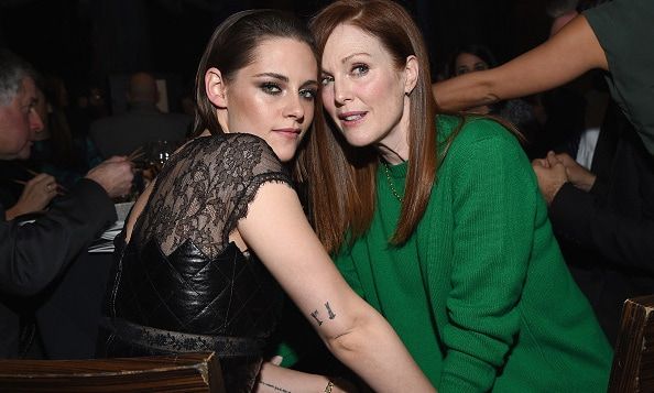 January 4: Kristen Stewart and Julianne Moore cozied up next to each other during the New York Film Critics Circle Awards at TAO Downtown in New York City.
<br>
Photo: Getty Images