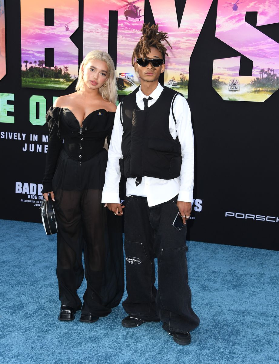 Sab Zada, Jaden Smith arrives at the Los Angeles Premiere Of Columbia Pictures' "Bad Boys: Ride Or Die" at TCL Chinese Theatre on May 30, 2024 in Hollywood, California.  (Photo by Steve Granitz/FilmMagic)