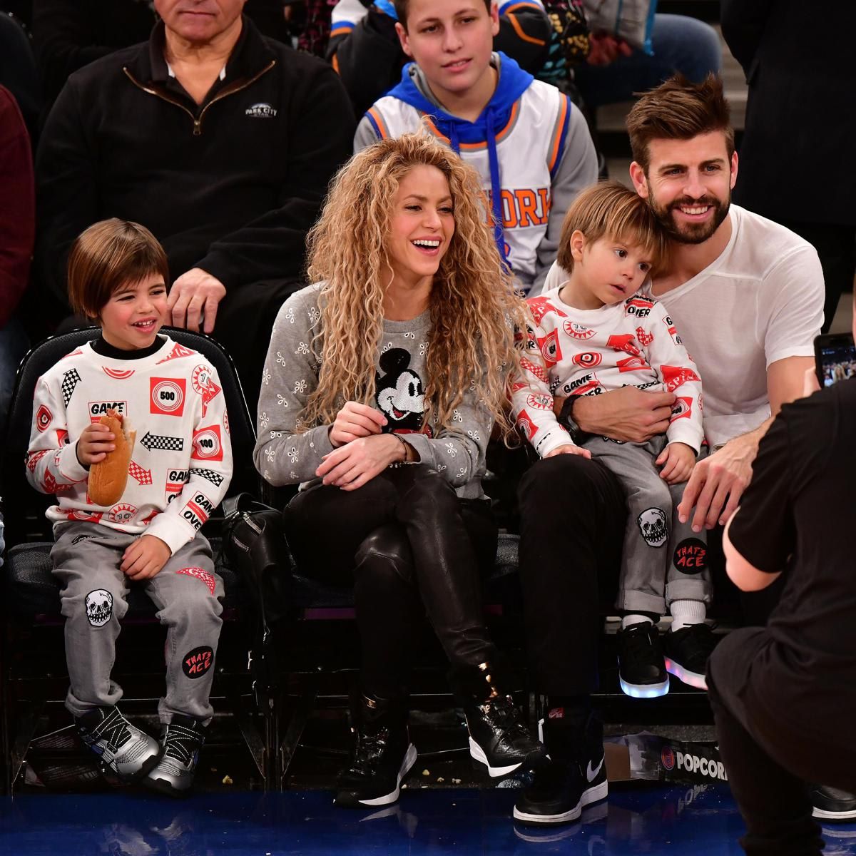 Celebrities Attend The New York Knicks Vs Philadelphia 76ers Game