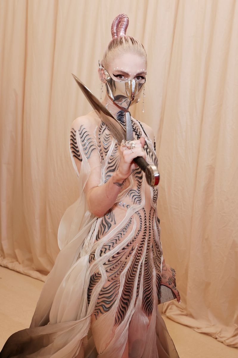 Grimes attends The 2021 Met Gala