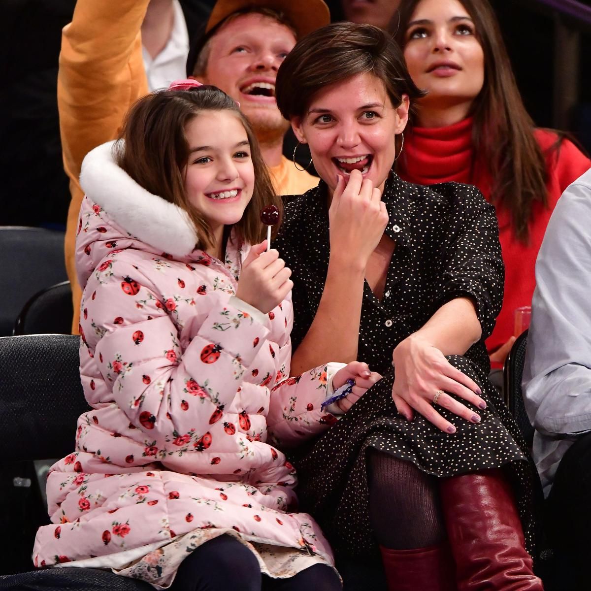 Celebrities Attend The New York Knicks Vs Oklahoma City Thunder Game