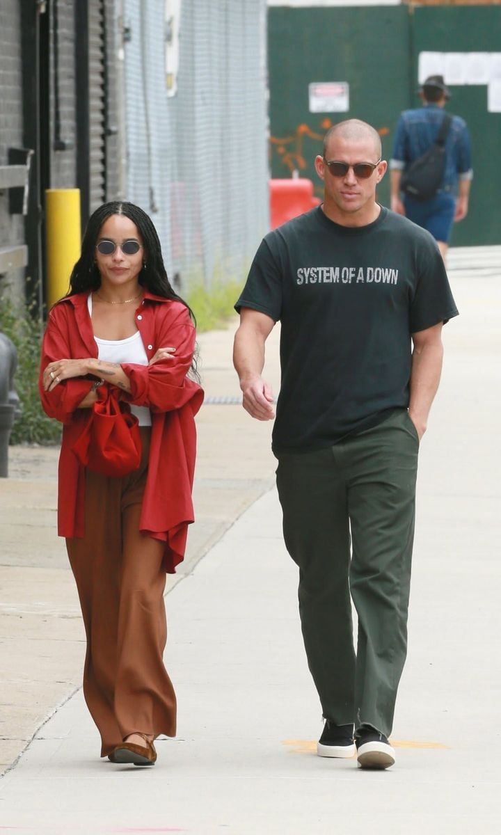 Zoë Kravitz and Channing Tatum make their way through New York City