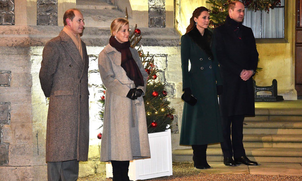 Prince Edward, Sophie, Countess of Wessex, William, Kate and other royal family members came together to thank local volunteers and key workers for the work they are doing during the pandemic and over Christmas.