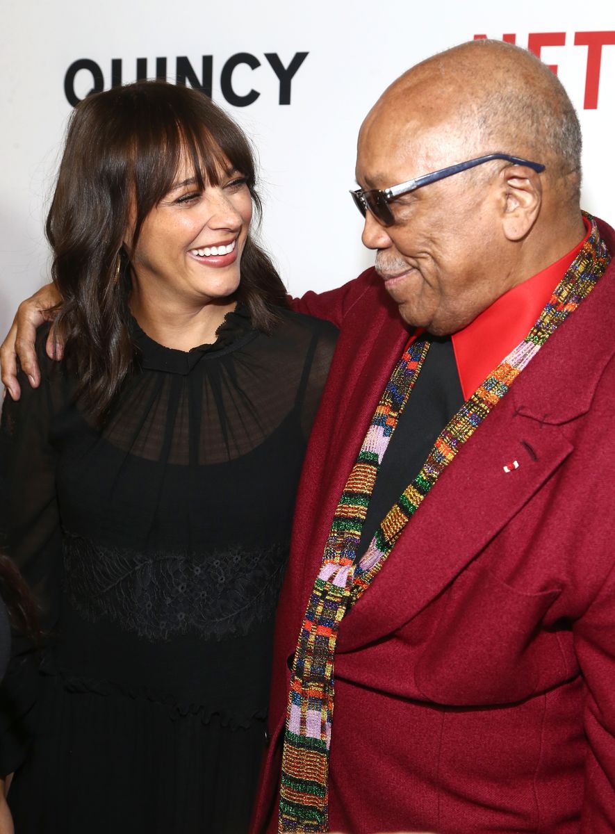 Rashida and Quincy Jones