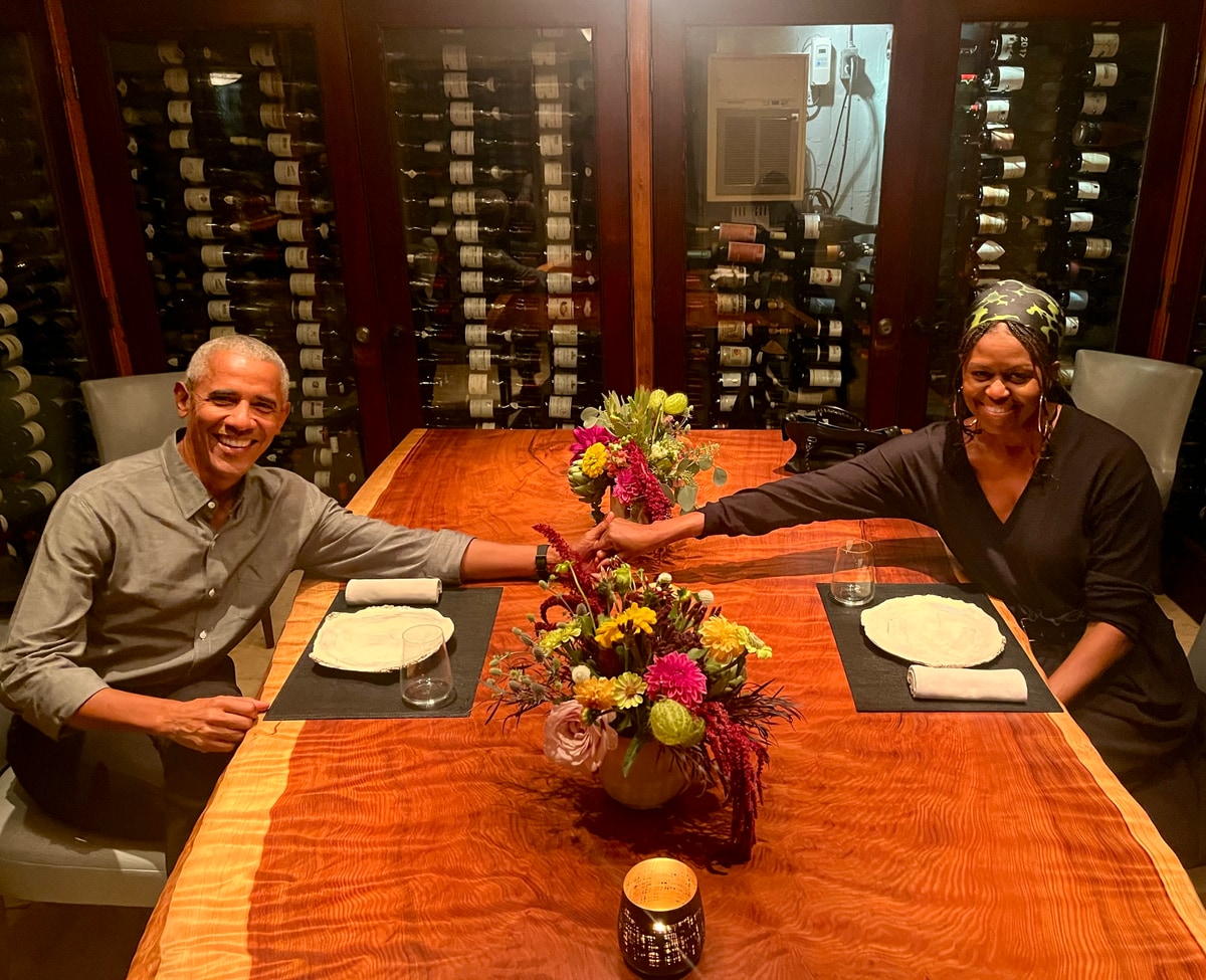 Barack Obama and Michelle's romantic birthday dinner