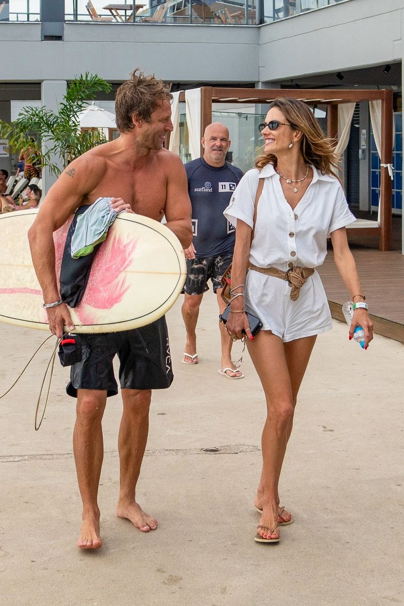 Alessandra Ambrosio and her boyfriend, Buck Palmer.