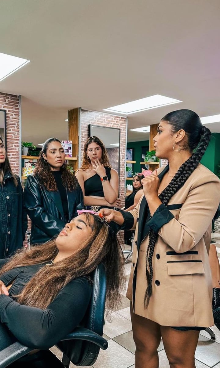 Meet Nicole Morales: the hairstylist transforming people’s looks for Karol G and Bad Bunny concerts