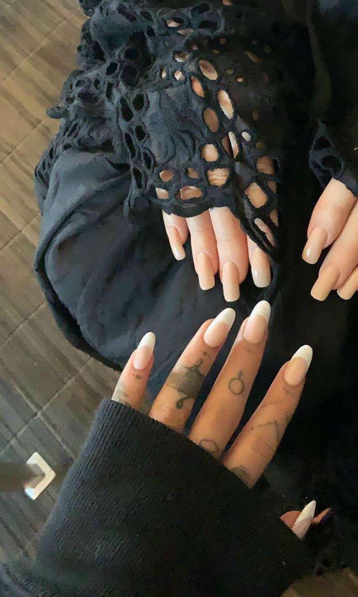 Ariana Grande French manicure
