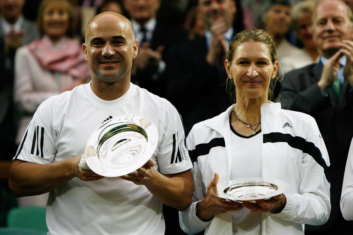 Agassi and Graff are two of the largest tennis icons in the world. Coincidentally, the pair was at the height of their careers around the same time