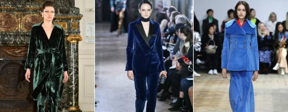 Terciopelo y corduroy en pasarelas de Liu Chao, Elie Saab y Awake