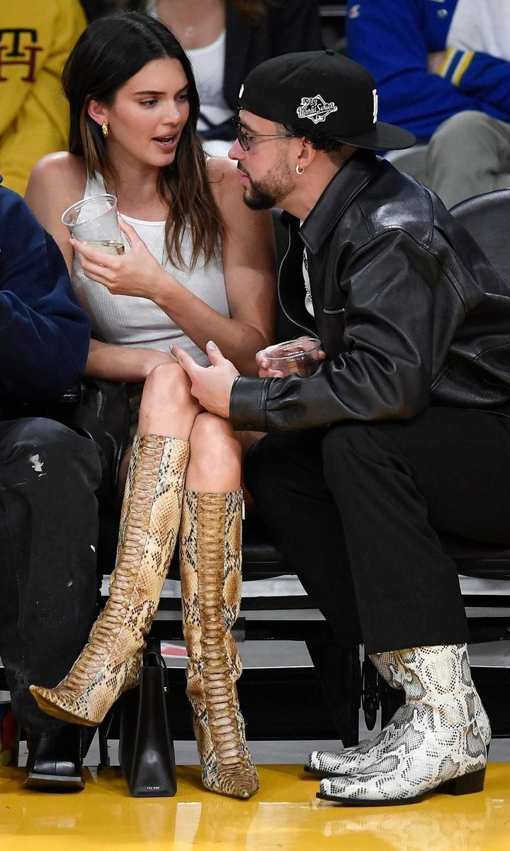 Celebrities At The Los Angeles Lakers Game