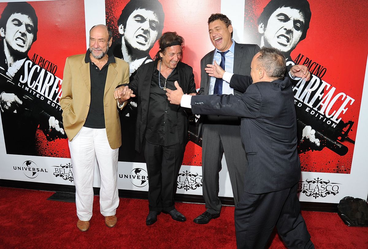 F. Murray Abraham, Al Pacino, Steven Bauer, and Angel Salazar arrive at the release of "Scarface" in August 23, 2011