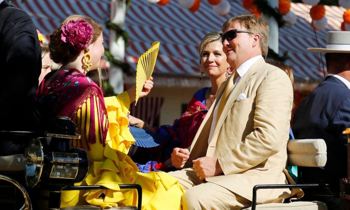 King Willem-Alexander and Queen Maxima of the Netherlands attend 'Feria de Sevilla'