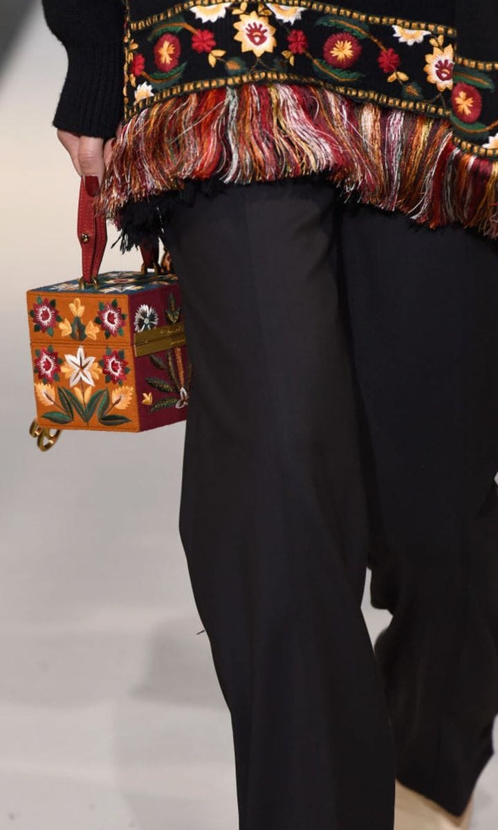 Bolso estampado de Oscar de la Renta