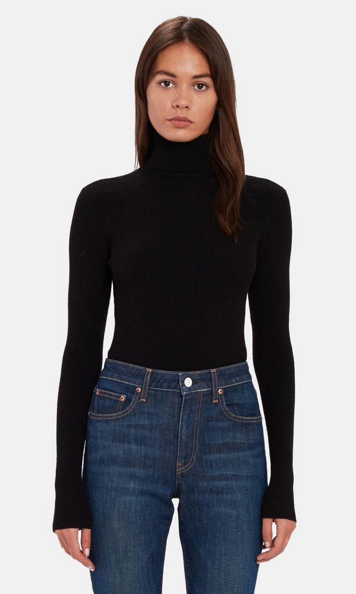 Jean Rib Turtleneck Sweater - Billie the Label