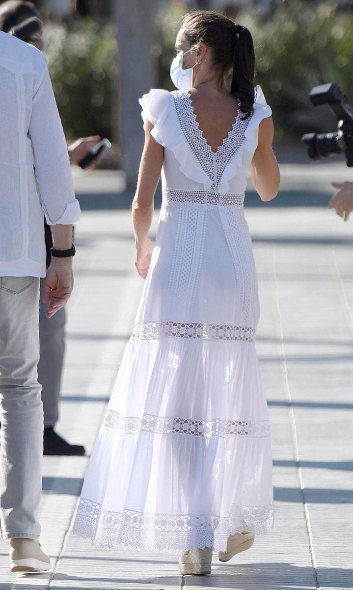 The Spanish royal wore a design from Charo Ruiz Ibiza