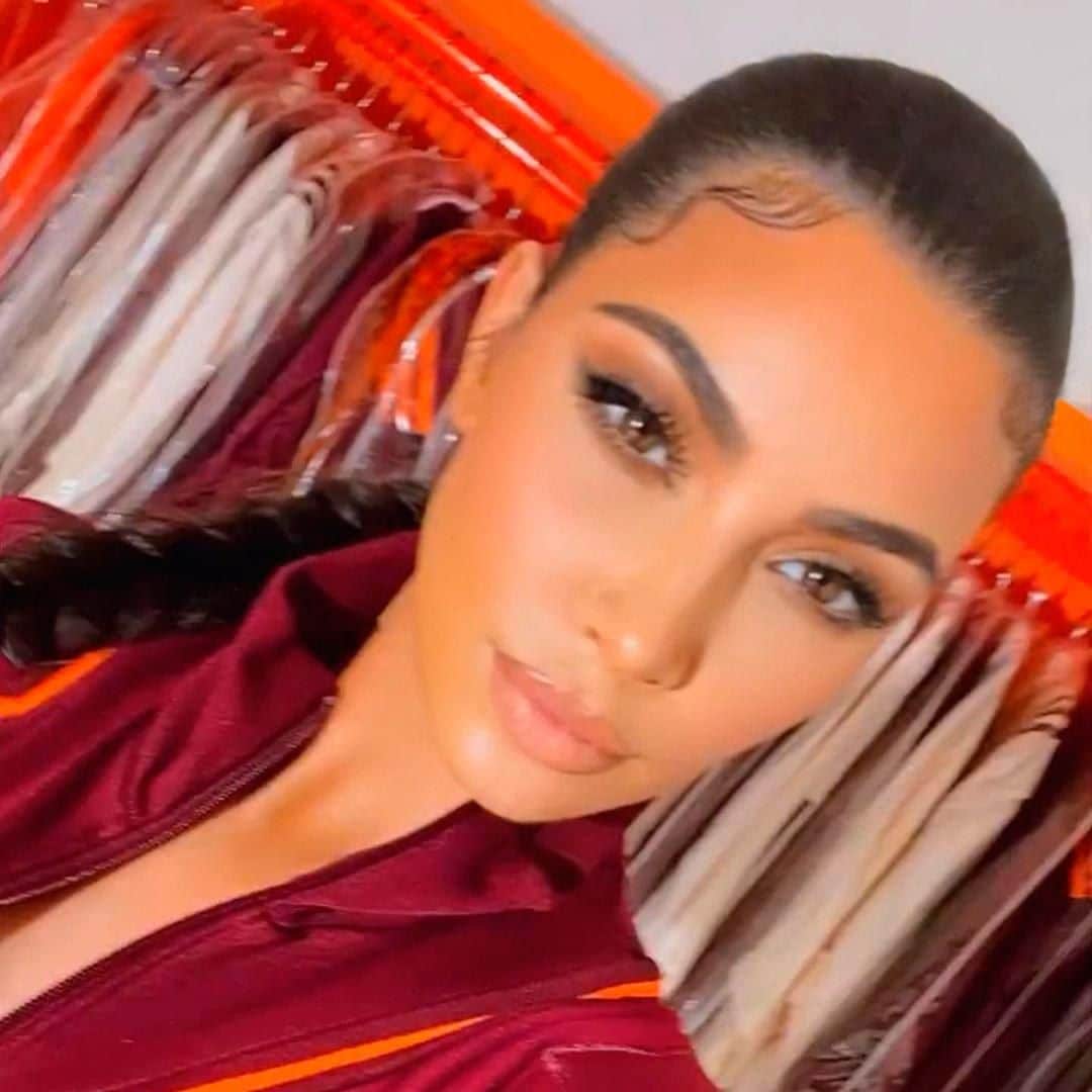 Kim Kardashian and her baby hairs