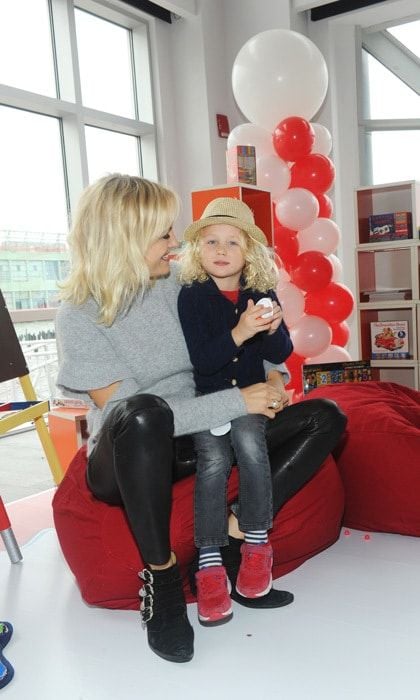 Malin Akerman brought her sweet son Sebastian Zincone to the launch of Kinder Joy United States in NYC. The newly engaged actress and her four-year-old handed out the chocolate treats to kids and parents at the event.
Photo: Diane Bondareff/Invision for Kinder/AP Images